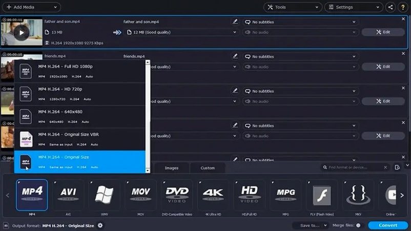Screen 2 of Movavi Video Suite