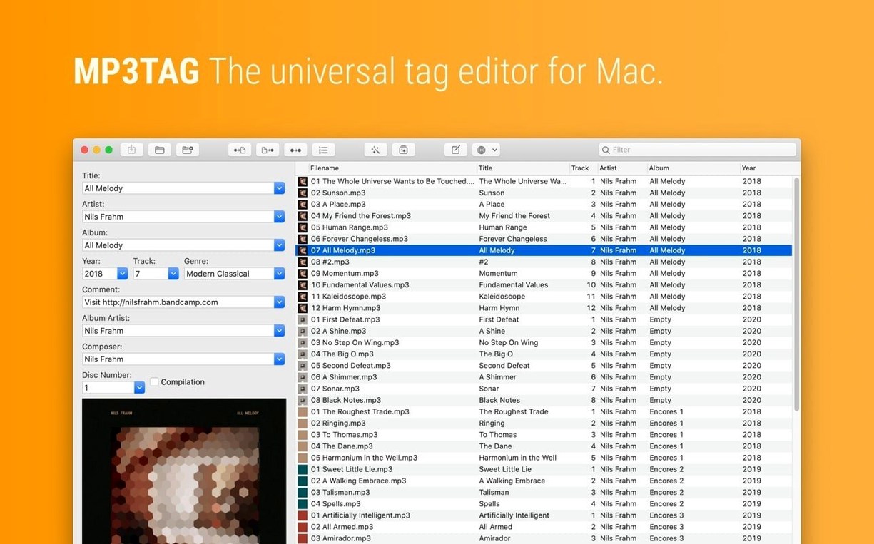 Mp3tag — tour 1 mp3tag mac download: workspace view
