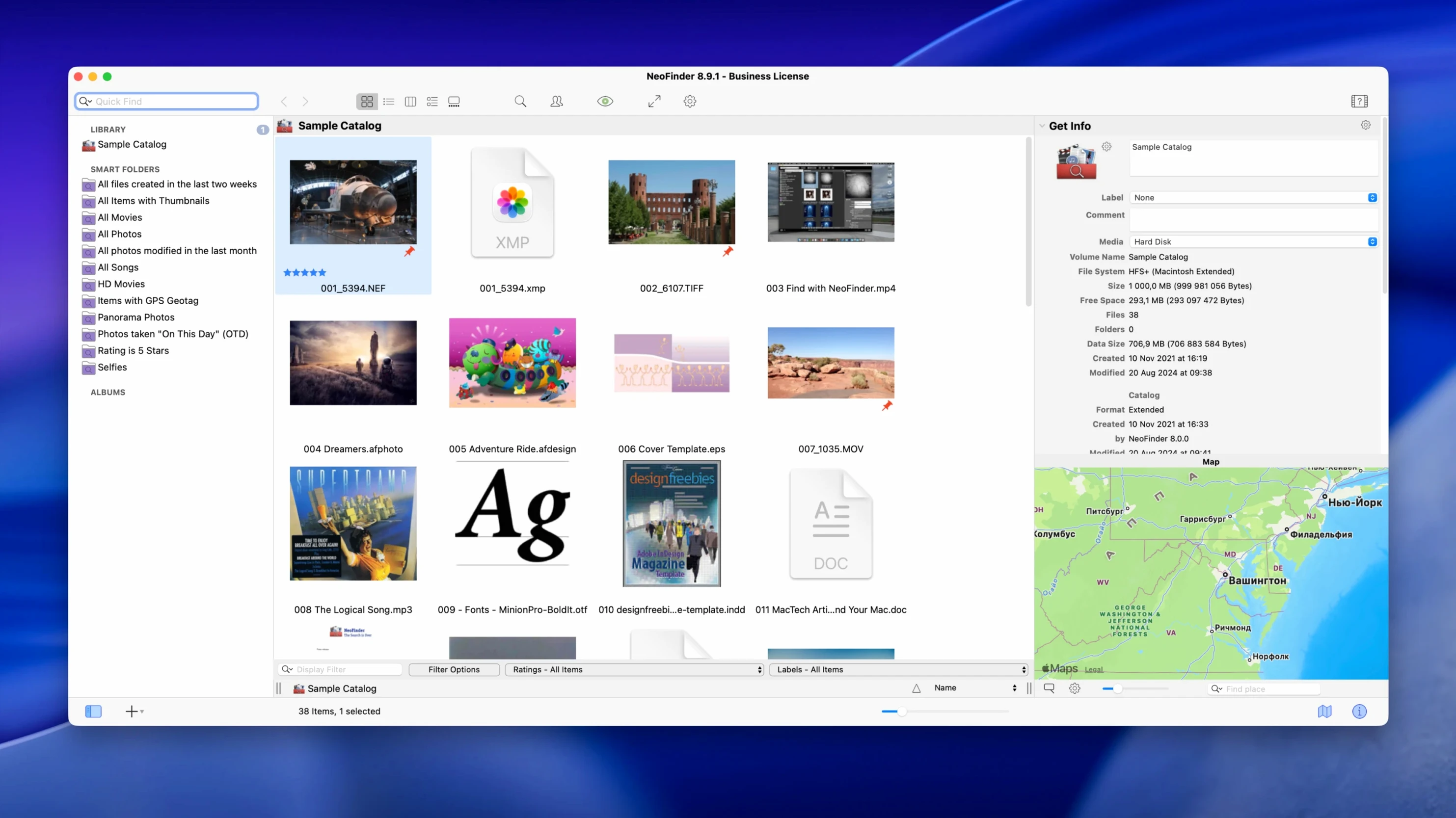 neofinder crack mac: workspace view