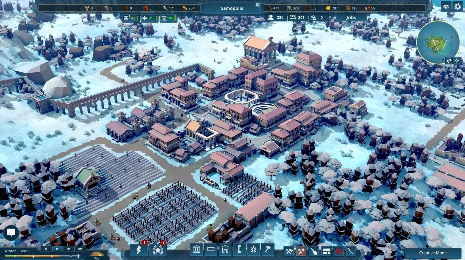 Nova Roma toolbar view 2