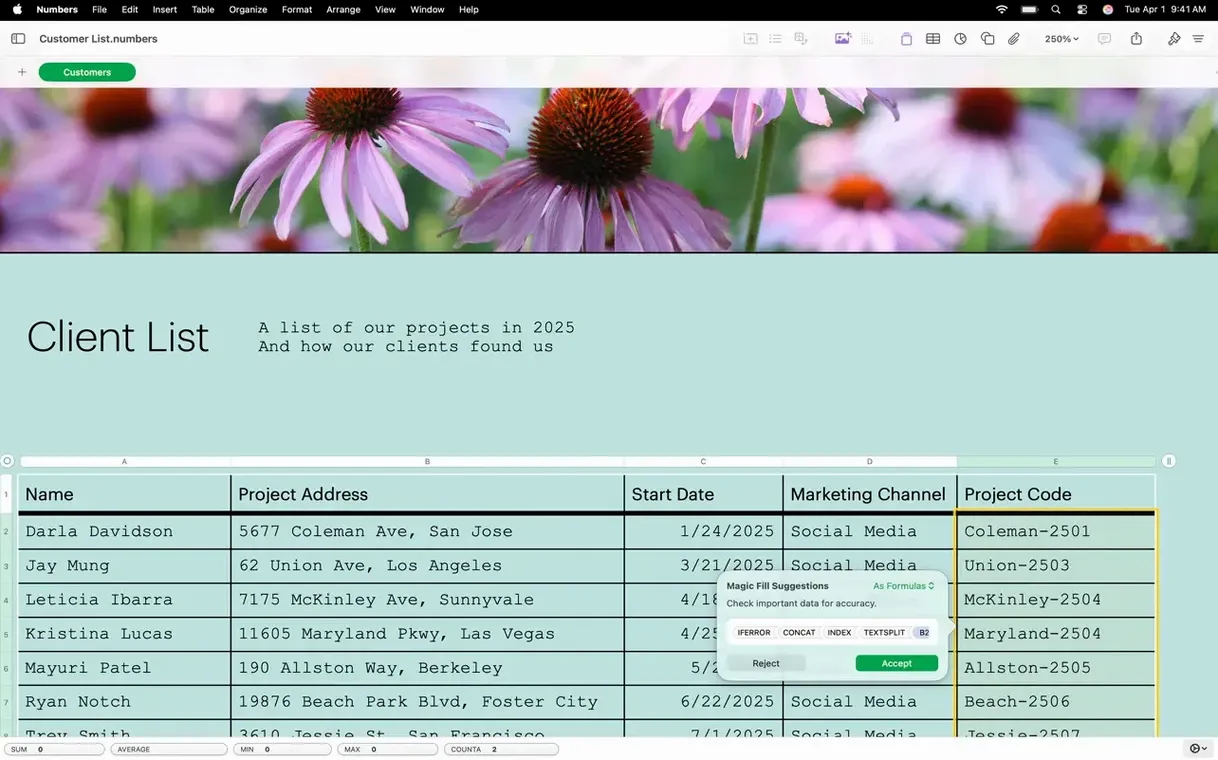 Screen 5 of Numbers Creator Studio