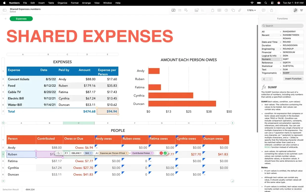 Screen 6 of Numbers Creator Studio