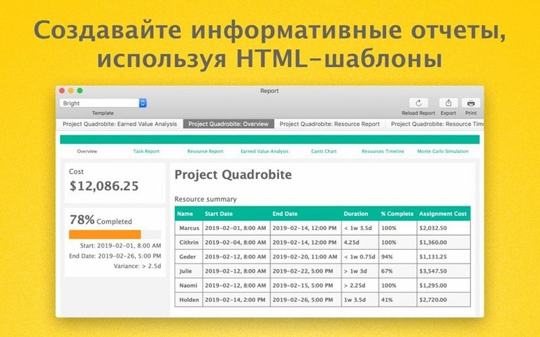 OmniPlan Pro toolbar view 2