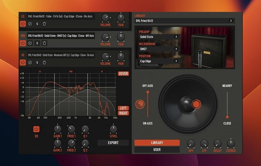 Overloud TH-U Premium toolbar view 2