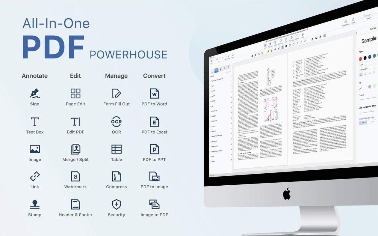 pdf reader pro mac: workspace view
