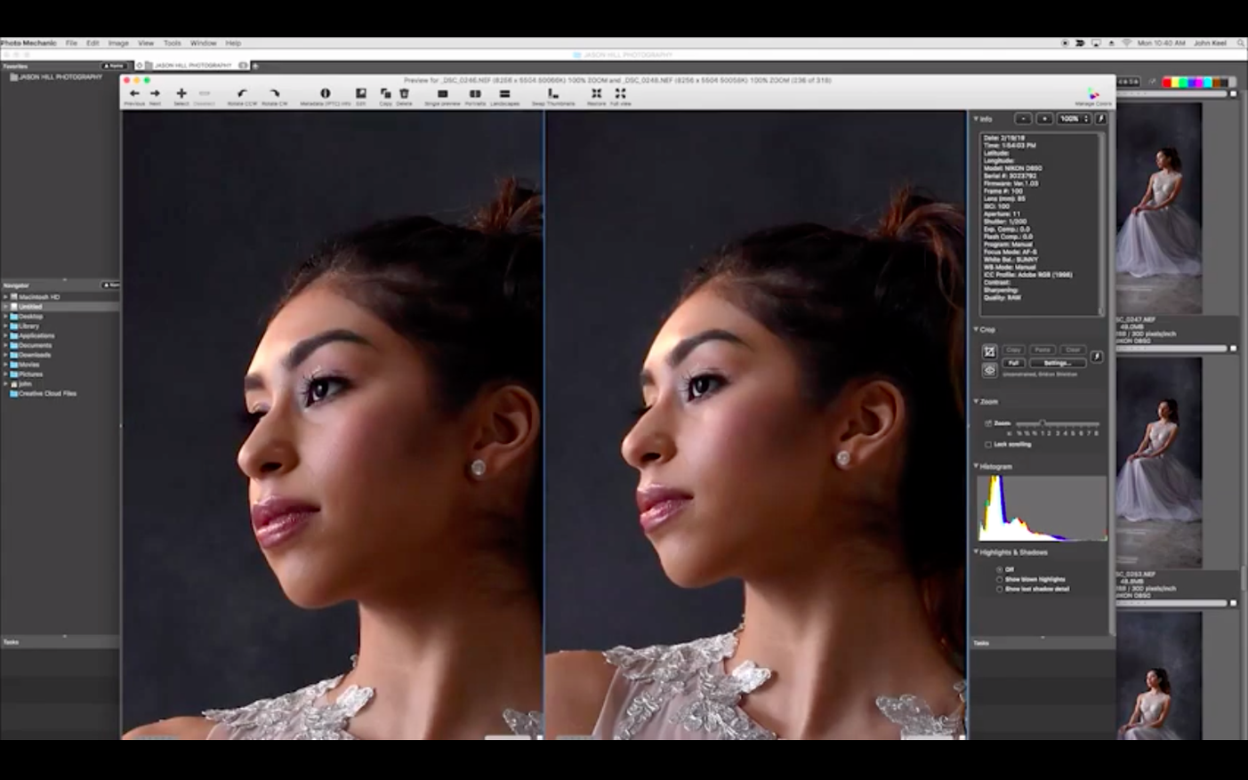 Screen 3 of Photo Mechanic