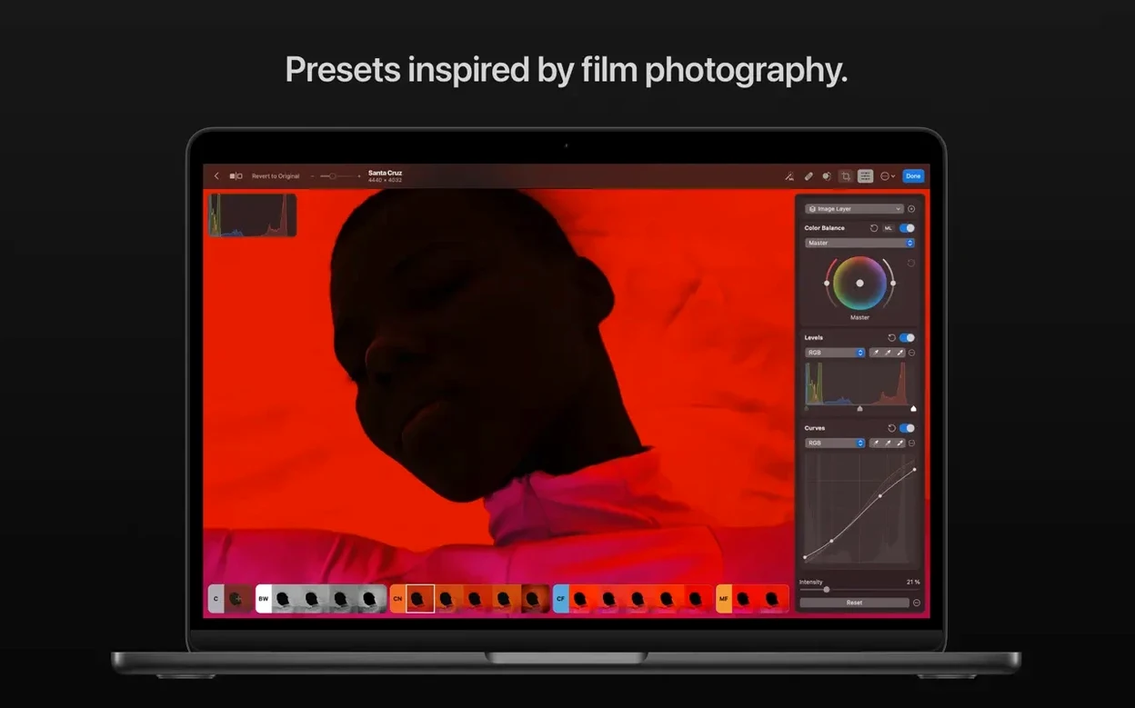 Photomator — tour 6 Photomator toolbar view 6