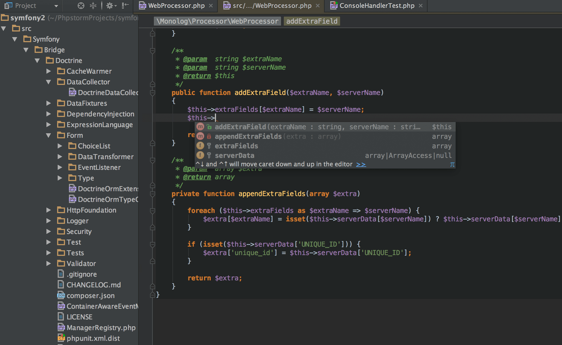 PhpStorm — tour 3 PhpStorm toolbar view 3