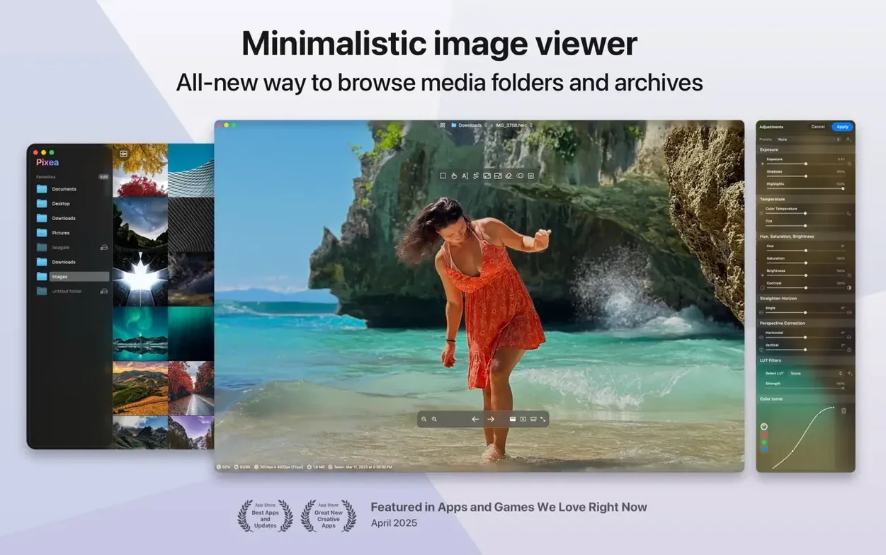 Pixea Plus — tour 1 pixea download for mac: workspace view