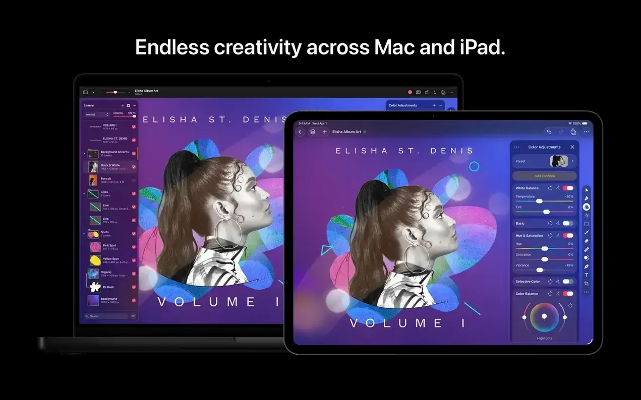 Pixelmator Pro — tour 2 Pixelmator Pro toolbar view 2