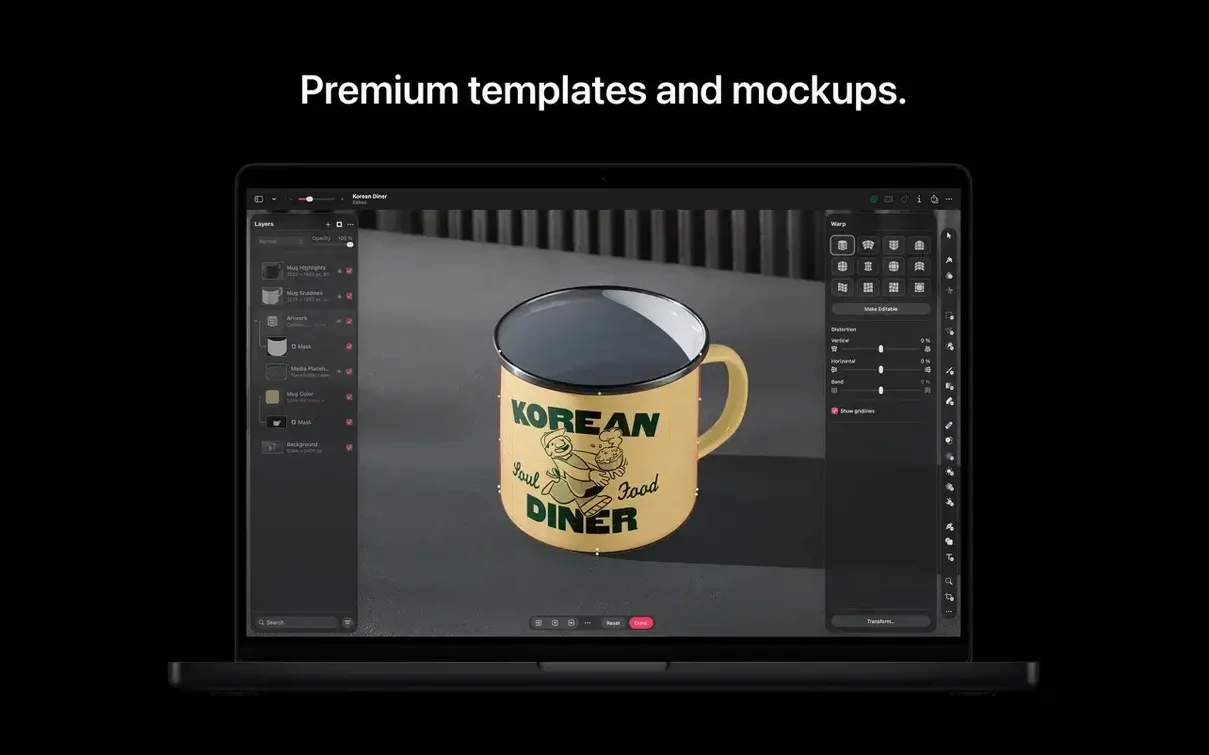 Pixelmator Pro — tour 4 Pixelmator Pro toolbar view 4