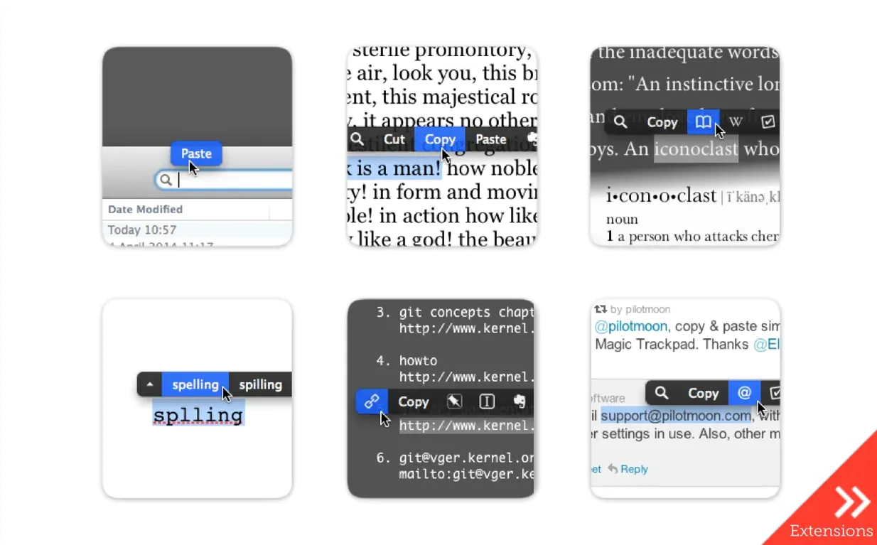 PopClip toolbar view 2