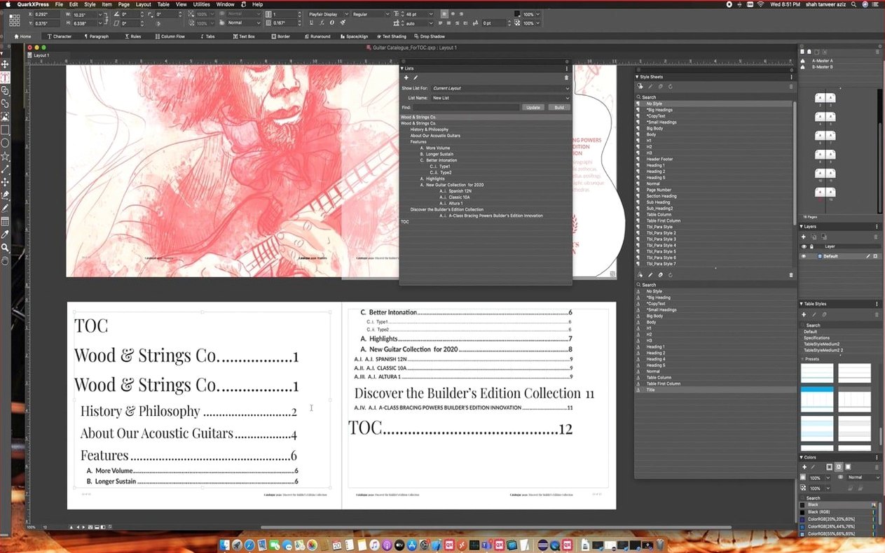 Screen 2 of QuarkXPress