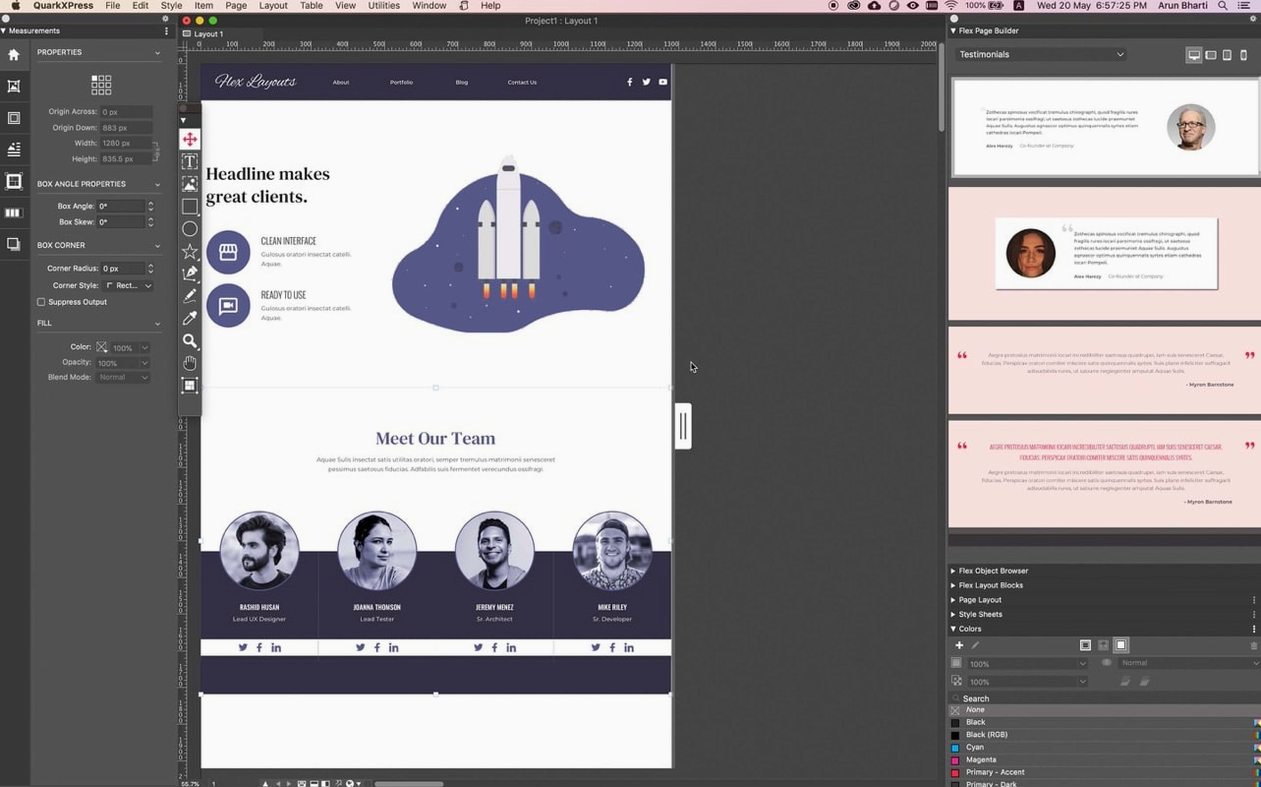 Screen 3 of QuarkXPress