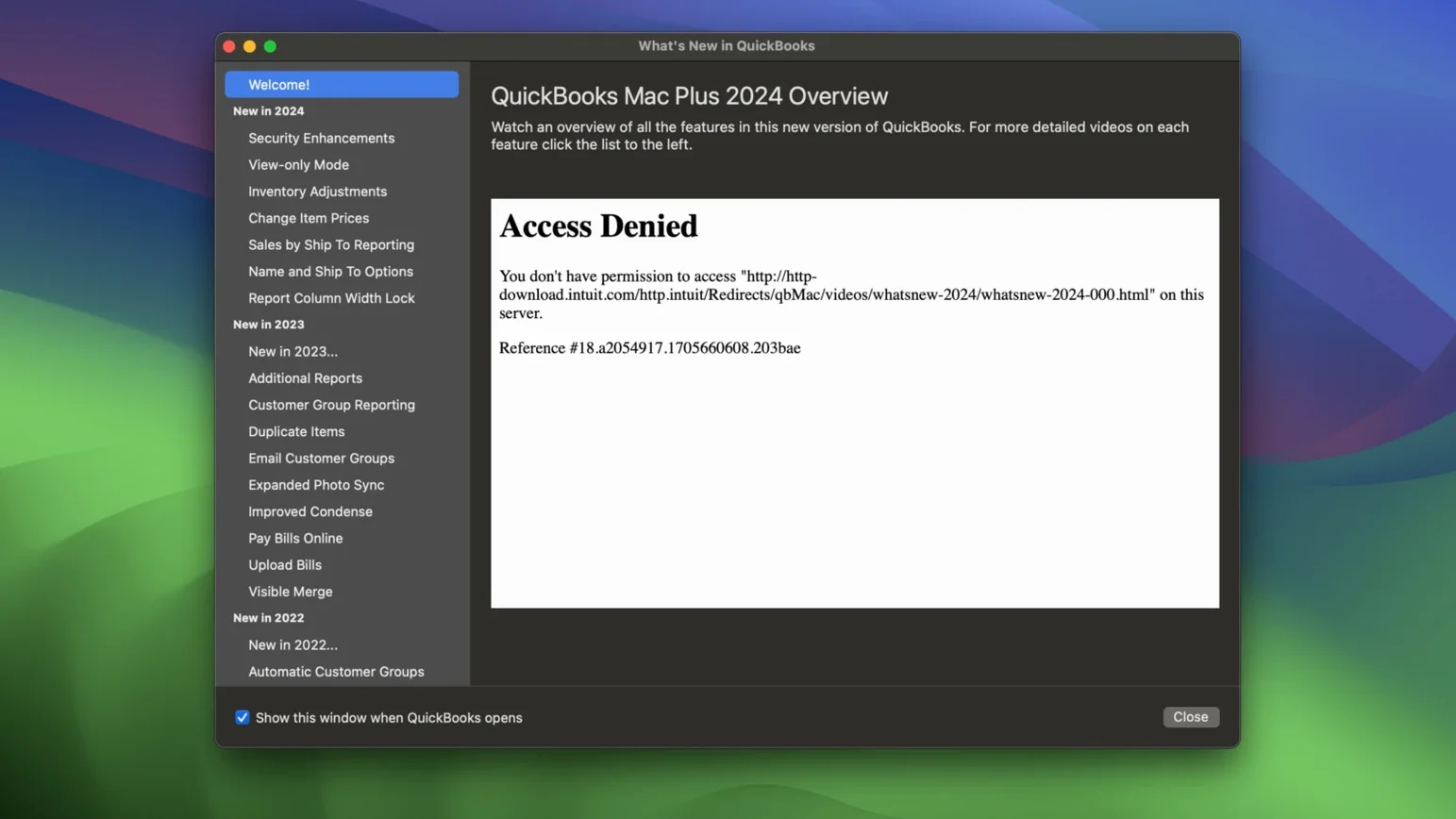 QuickBooks Mac Plus toolbar view 2