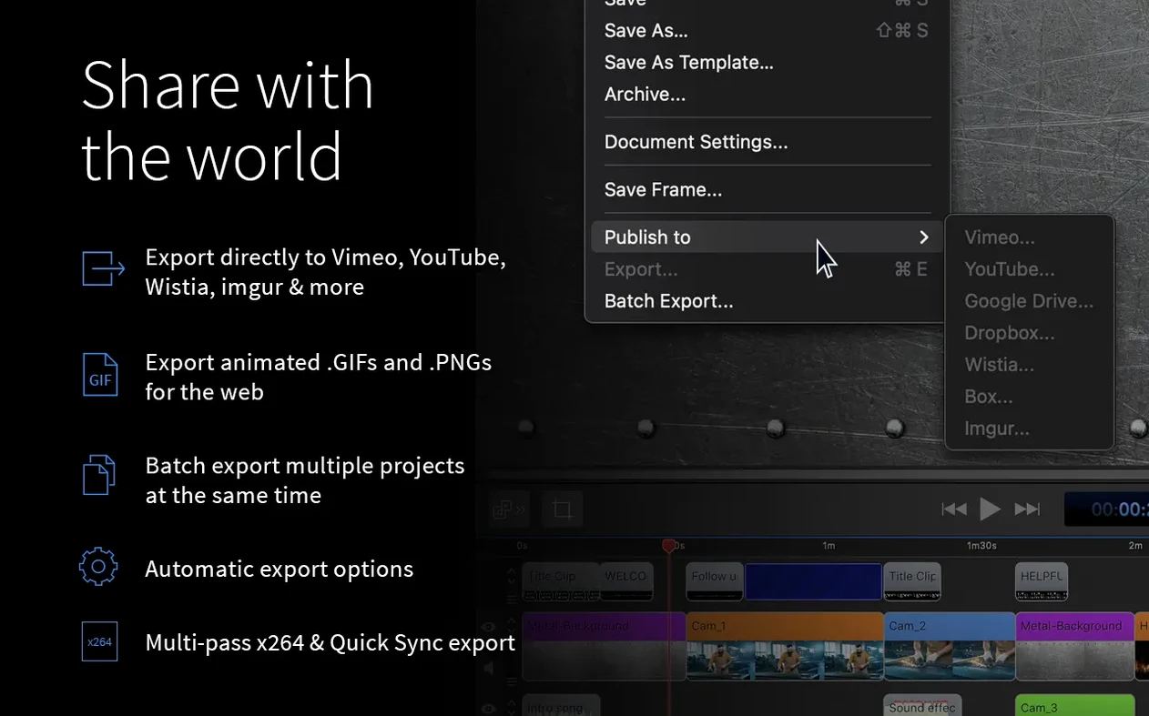 ScreenFlow — tour 3 ScreenFlow toolbar view 3