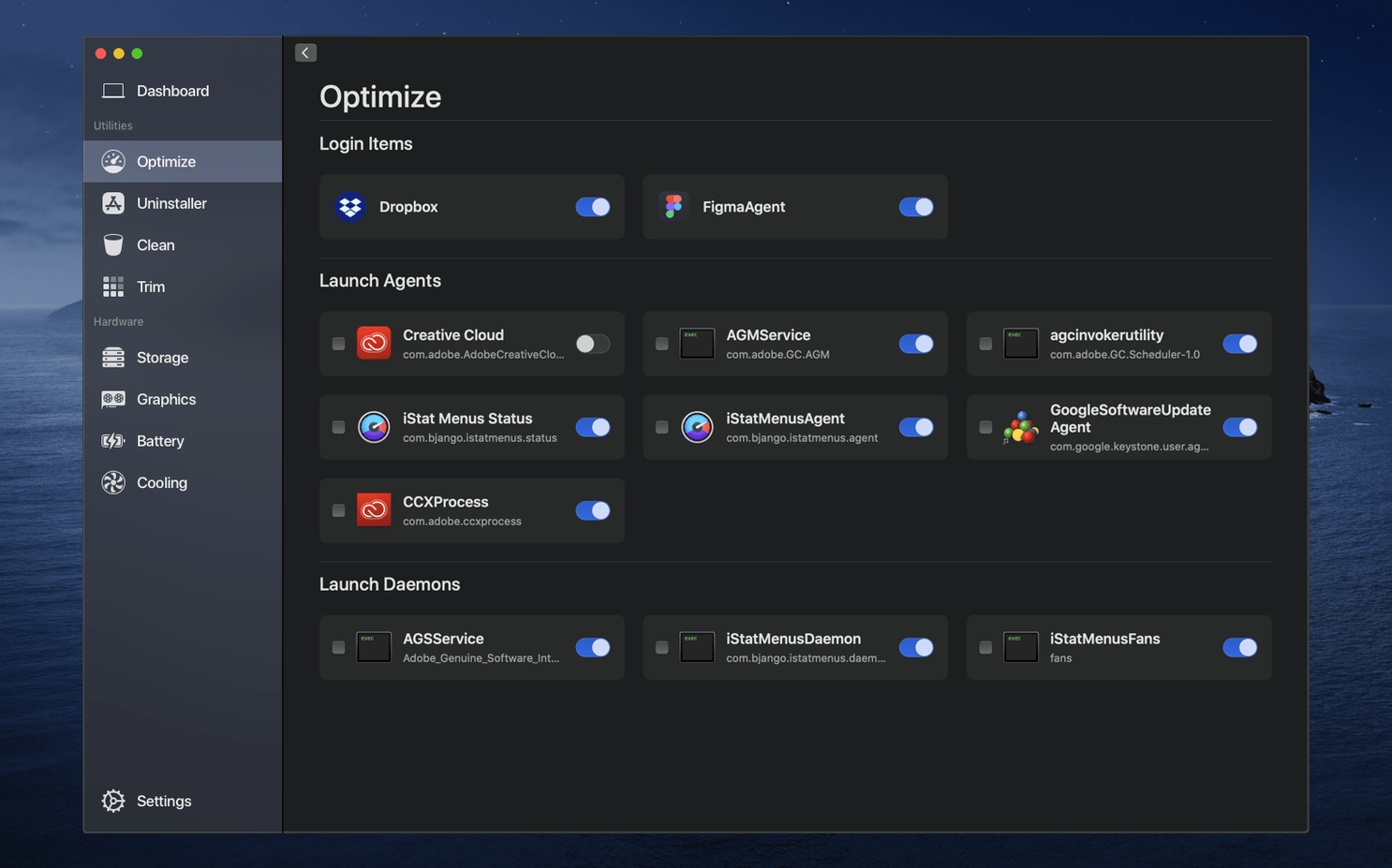 Sensei — tour 2 Sensei toolbar view 2