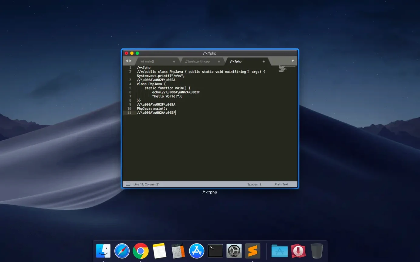 Sublime Text — tour 3 Sublime Text toolbar view 3