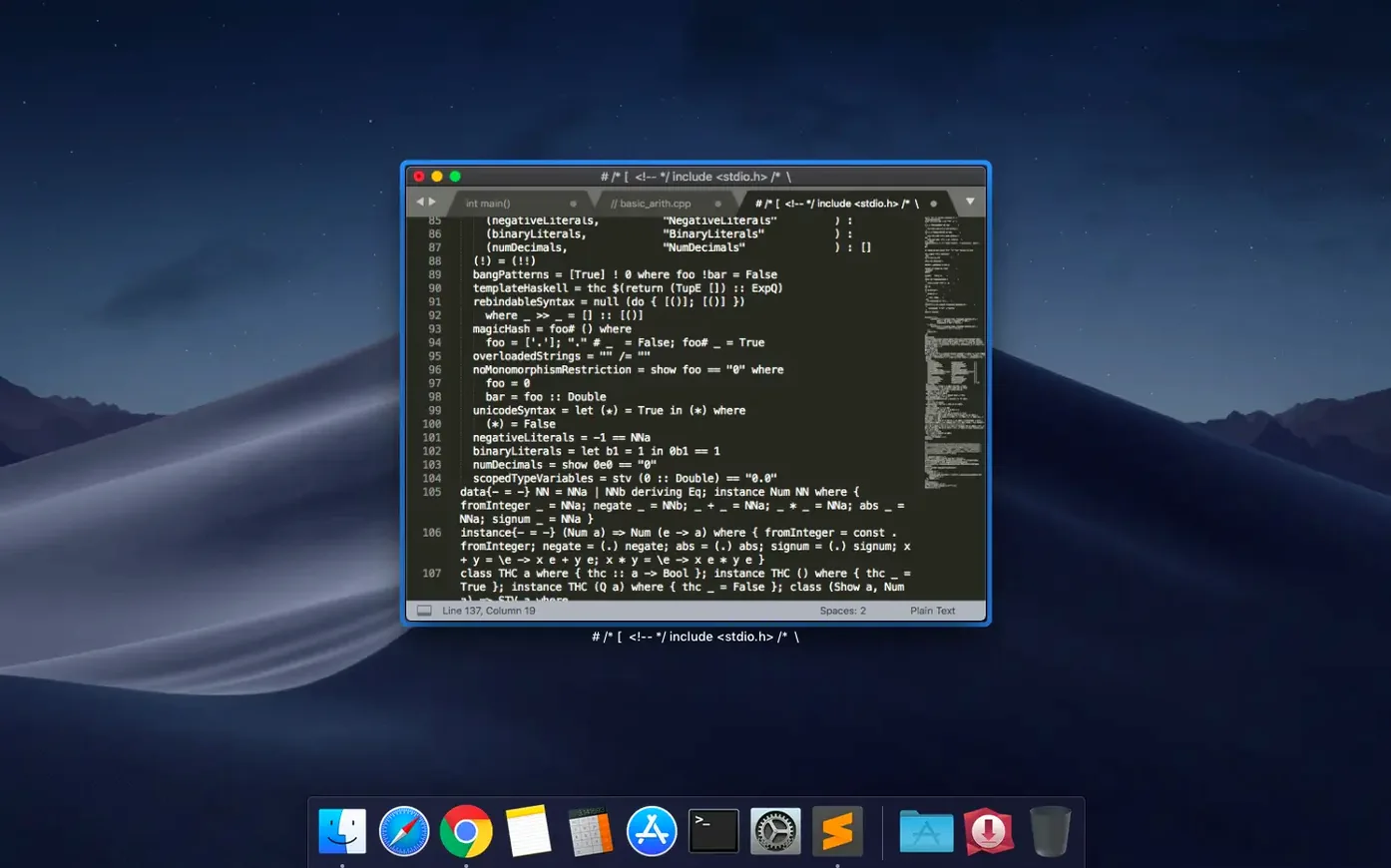Sublime Text — tour 4 Sublime Text toolbar view 4