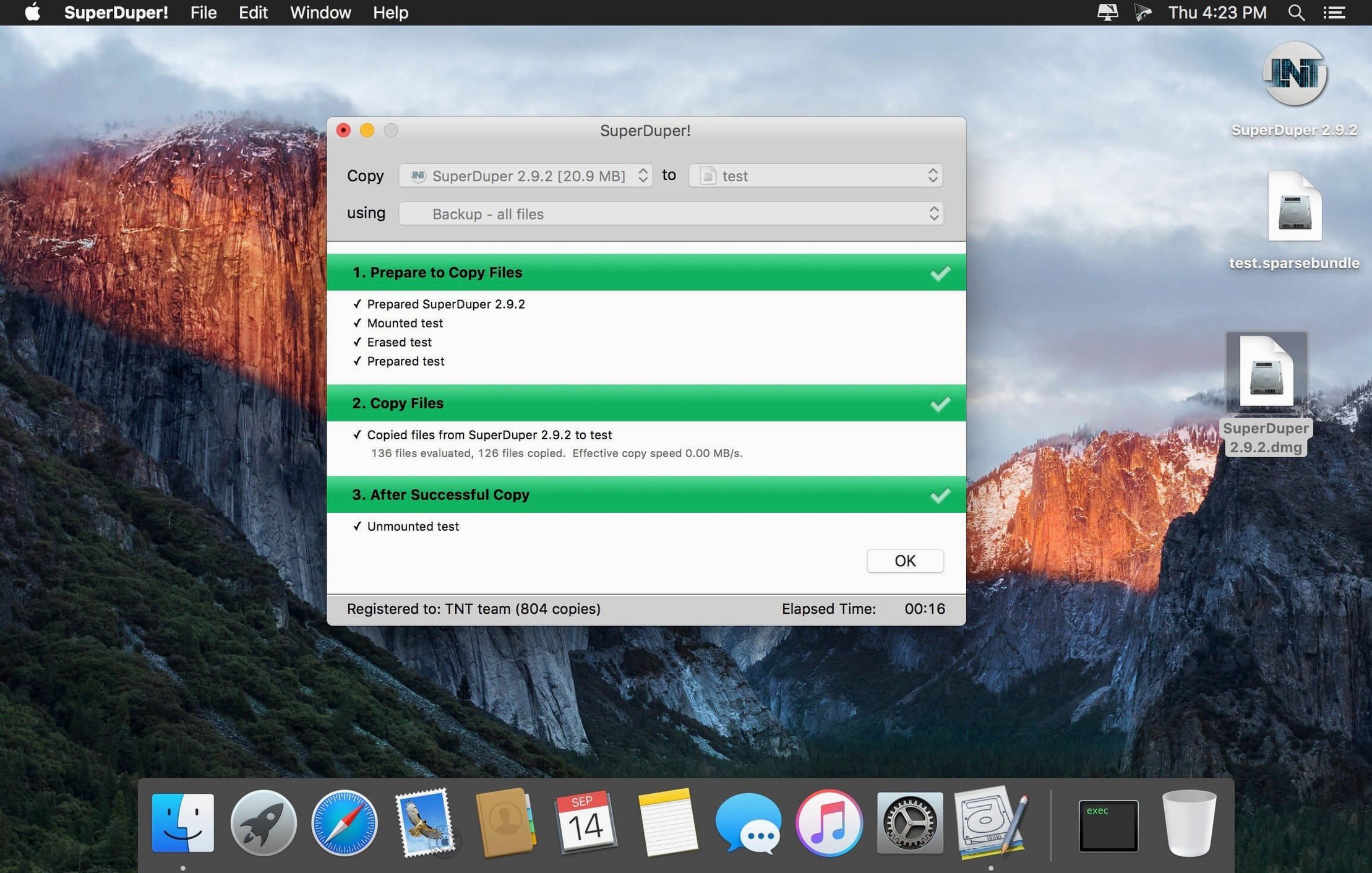 SuperDuper! — tour 2 SuperDuper! toolbar view 2