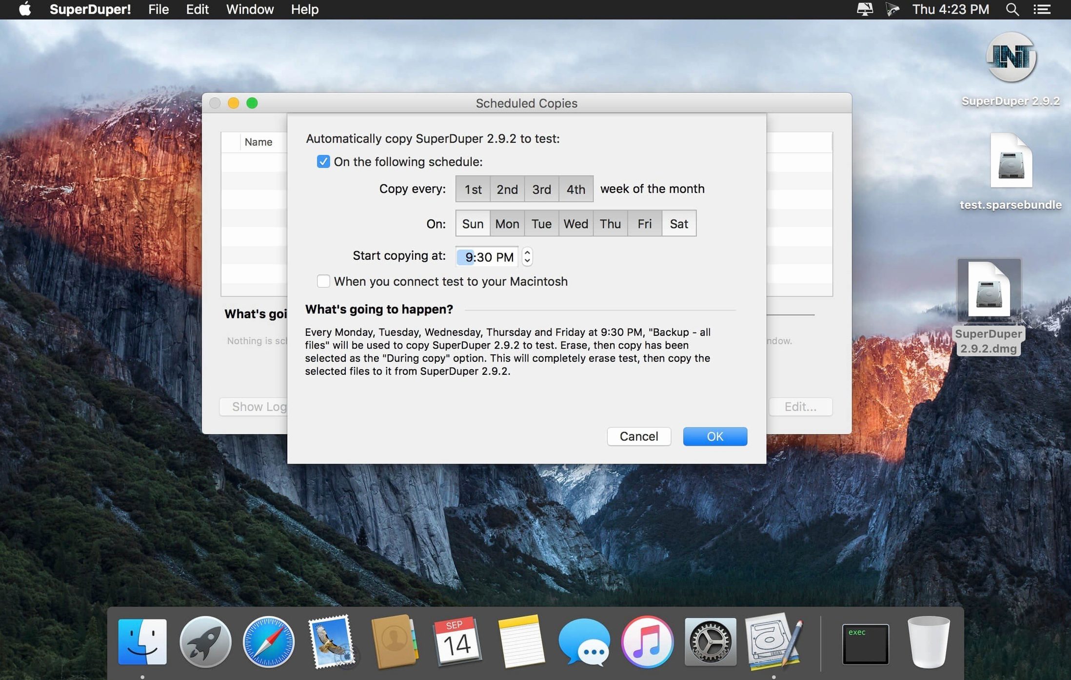 SuperDuper! — tour 3 SuperDuper! toolbar view 3