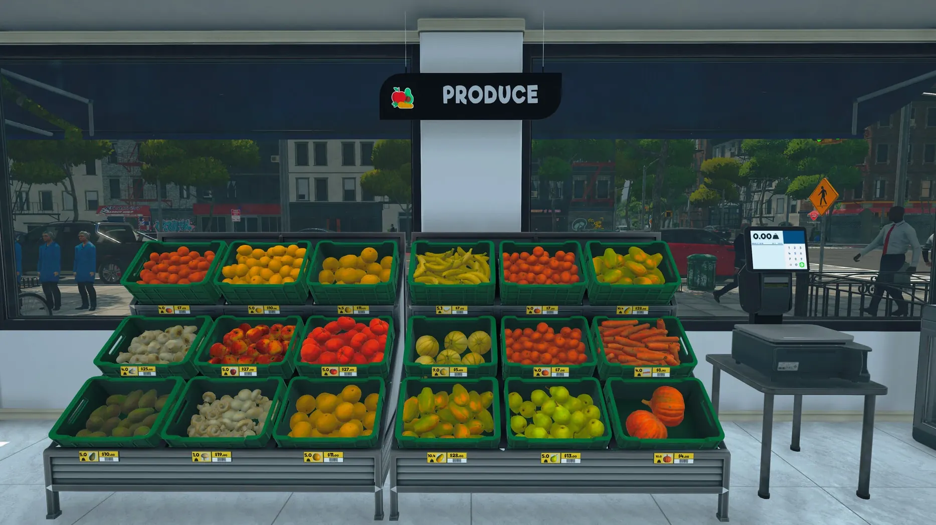 Supermarket Simulator — tour 2 Supermarket Simulator toolbar view 2