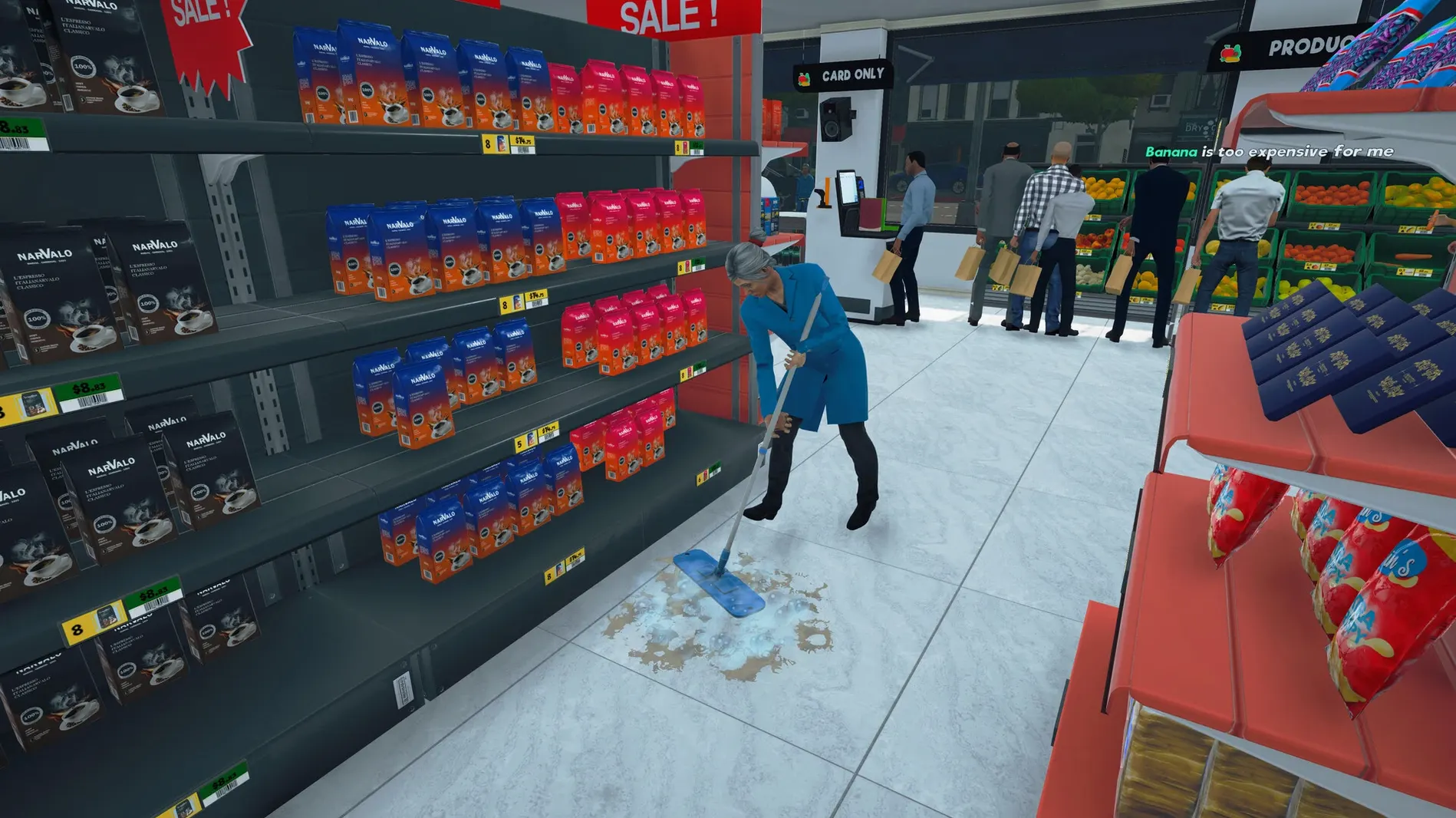 Supermarket Simulator — tour 4 Supermarket Simulator toolbar view 4
