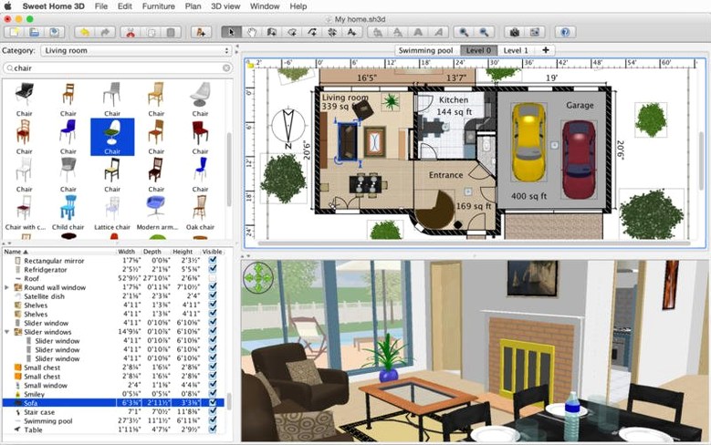 Sweet Home 7.5.7: sweet home 3d mac crack