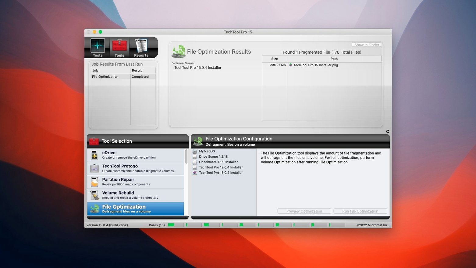 Techtool Pro — tour 4 Techtool Pro toolbar view 4
