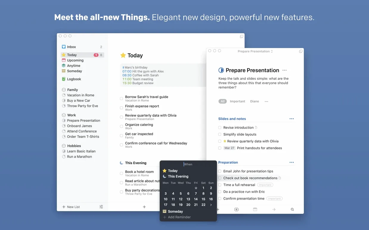 Things image 1 of 6 Things 3.24.1: things 3 mac