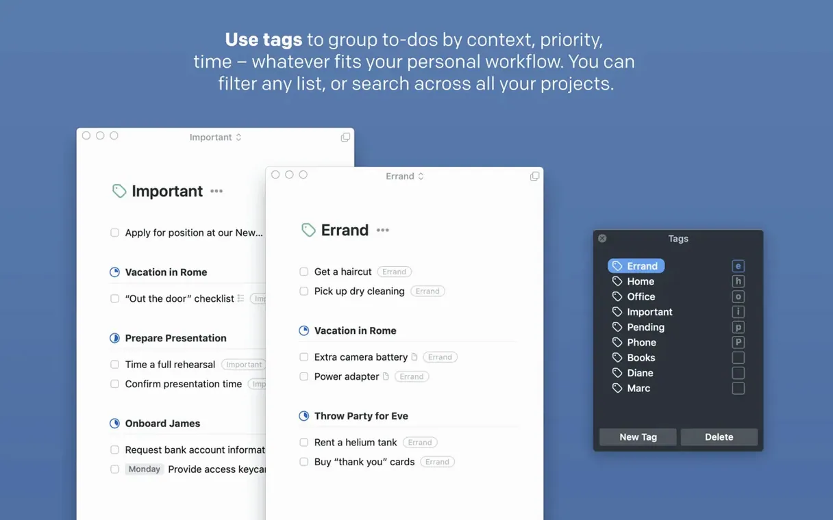 Things — tour 6 Things toolbar view 6