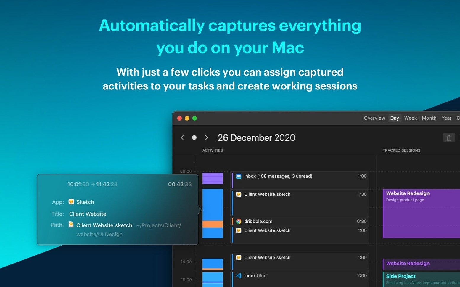 Screen 2 of Timemator