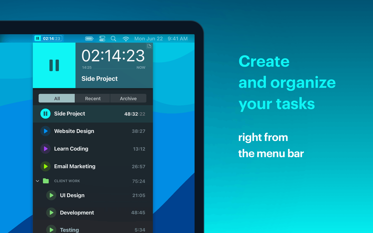 Screen 3 of Timemator