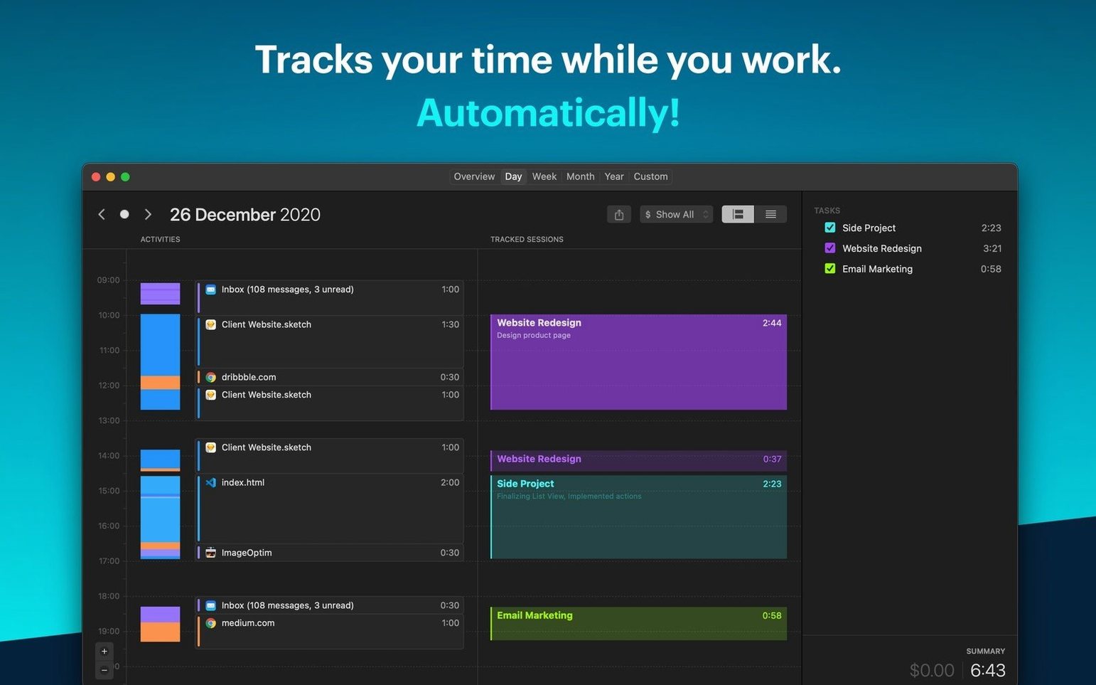Screen 4 of Timemator