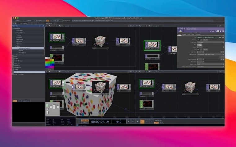 TouchDesigner — tour 3 TouchDesigner toolbar view 3