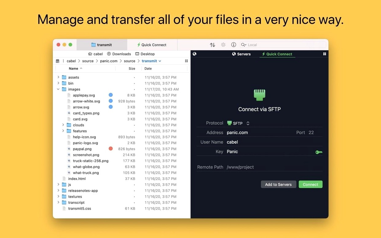 Transmit image 1 of 4 Transmit 5.11.7: transmit 5 macos