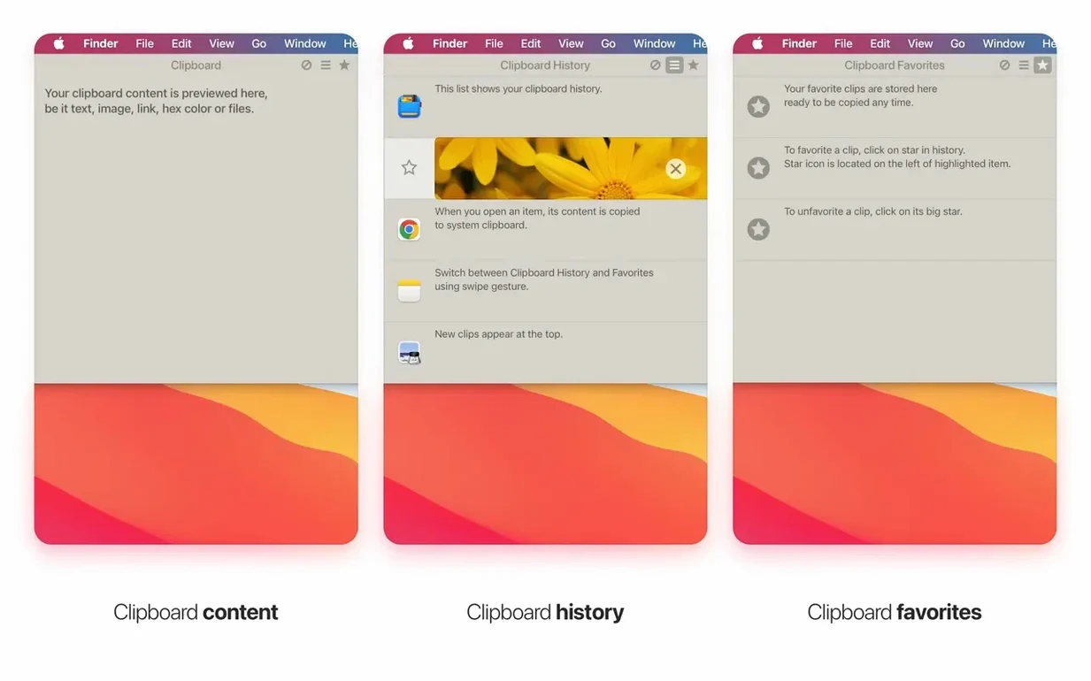 Unclutter — tour 4 Unclutter toolbar view 4