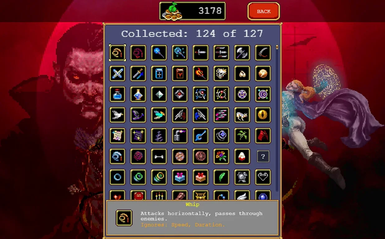 Vampire Survivors toolbar view 5