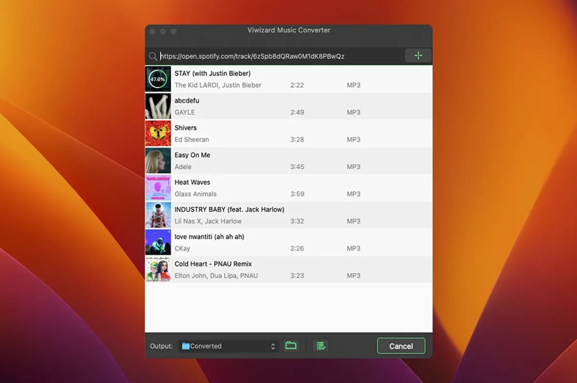 Screen 3 of ViWizard Spotify Music Converter
