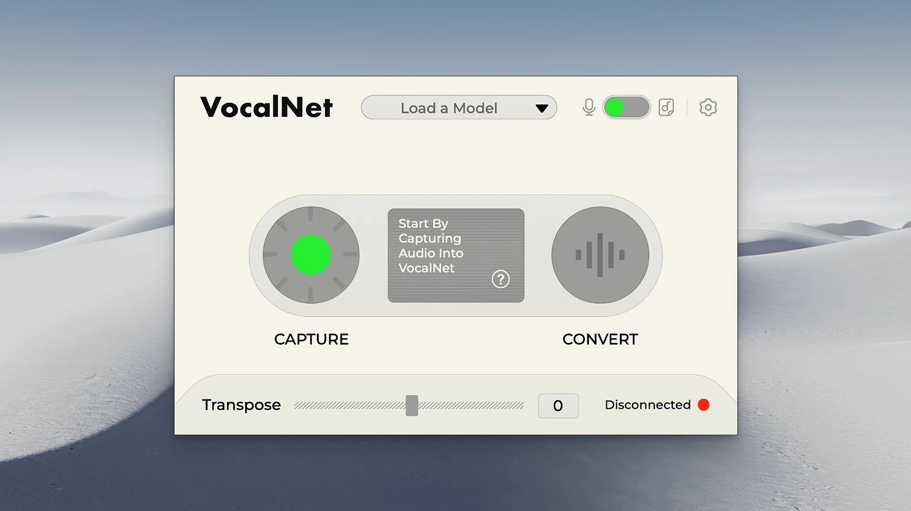 vocal net plugin: workspace view
