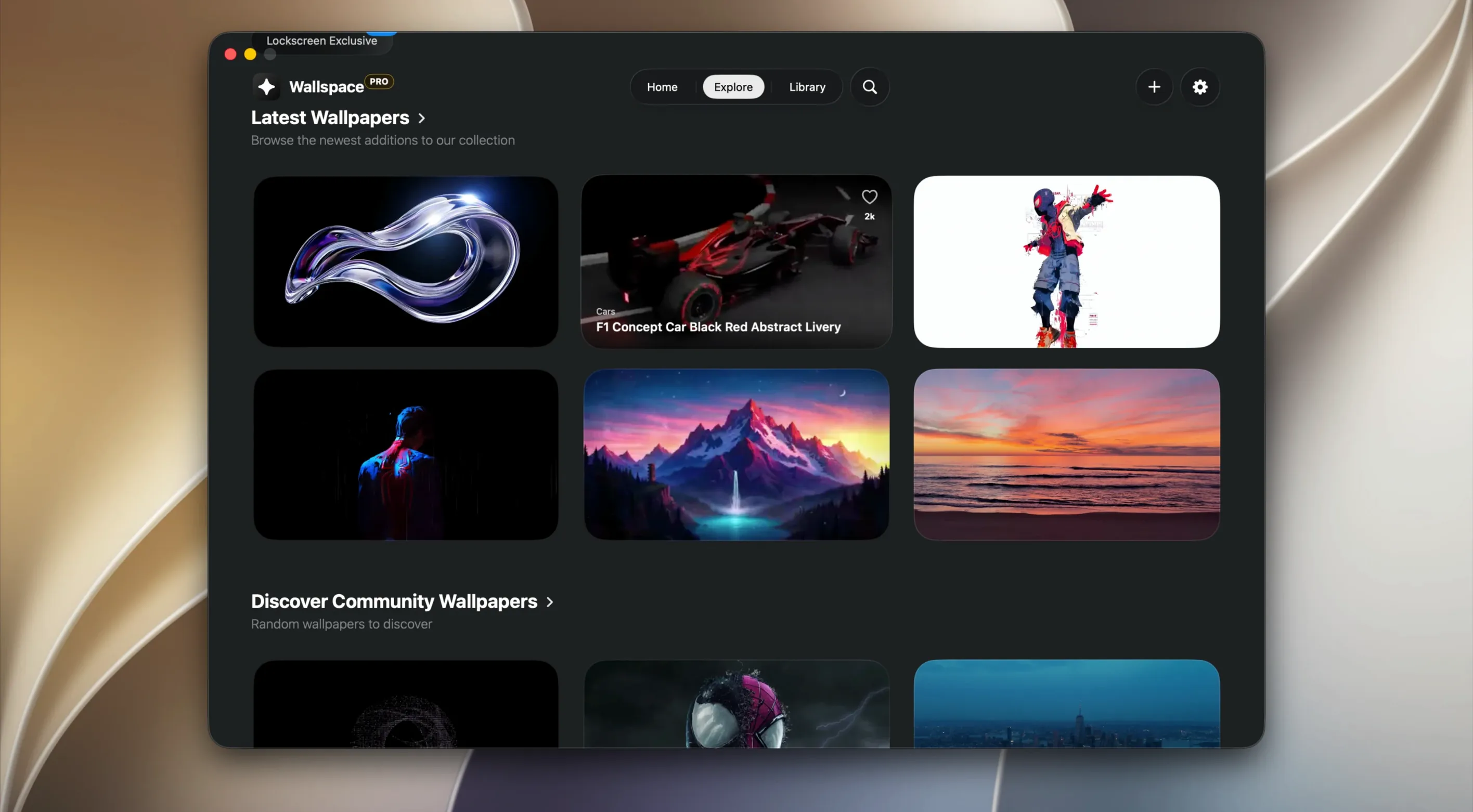 Wallspace — tour 3 Wallspace toolbar view 3