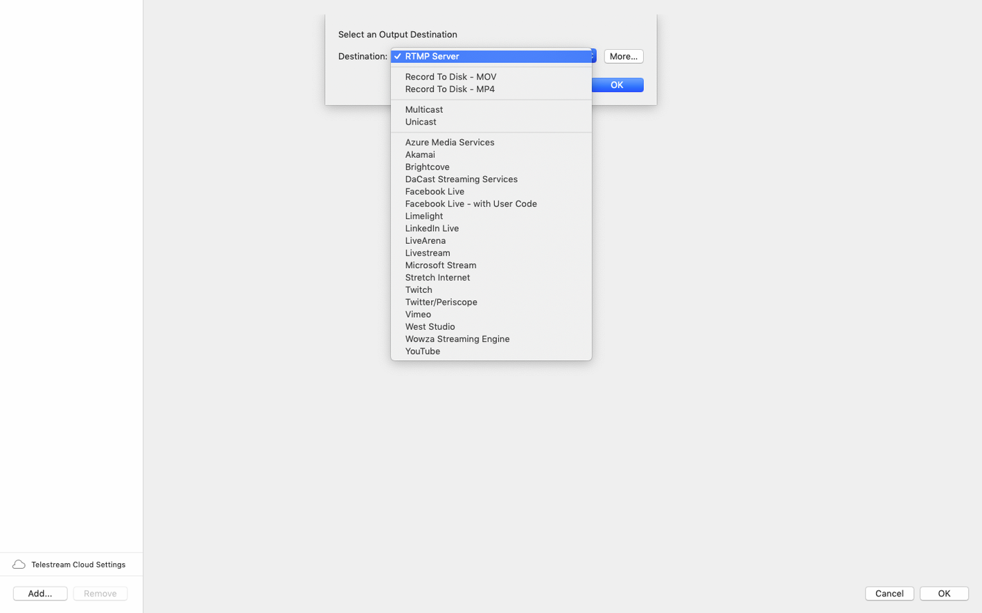 Wirecast Pro — tour 3 Wirecast Pro toolbar view 3