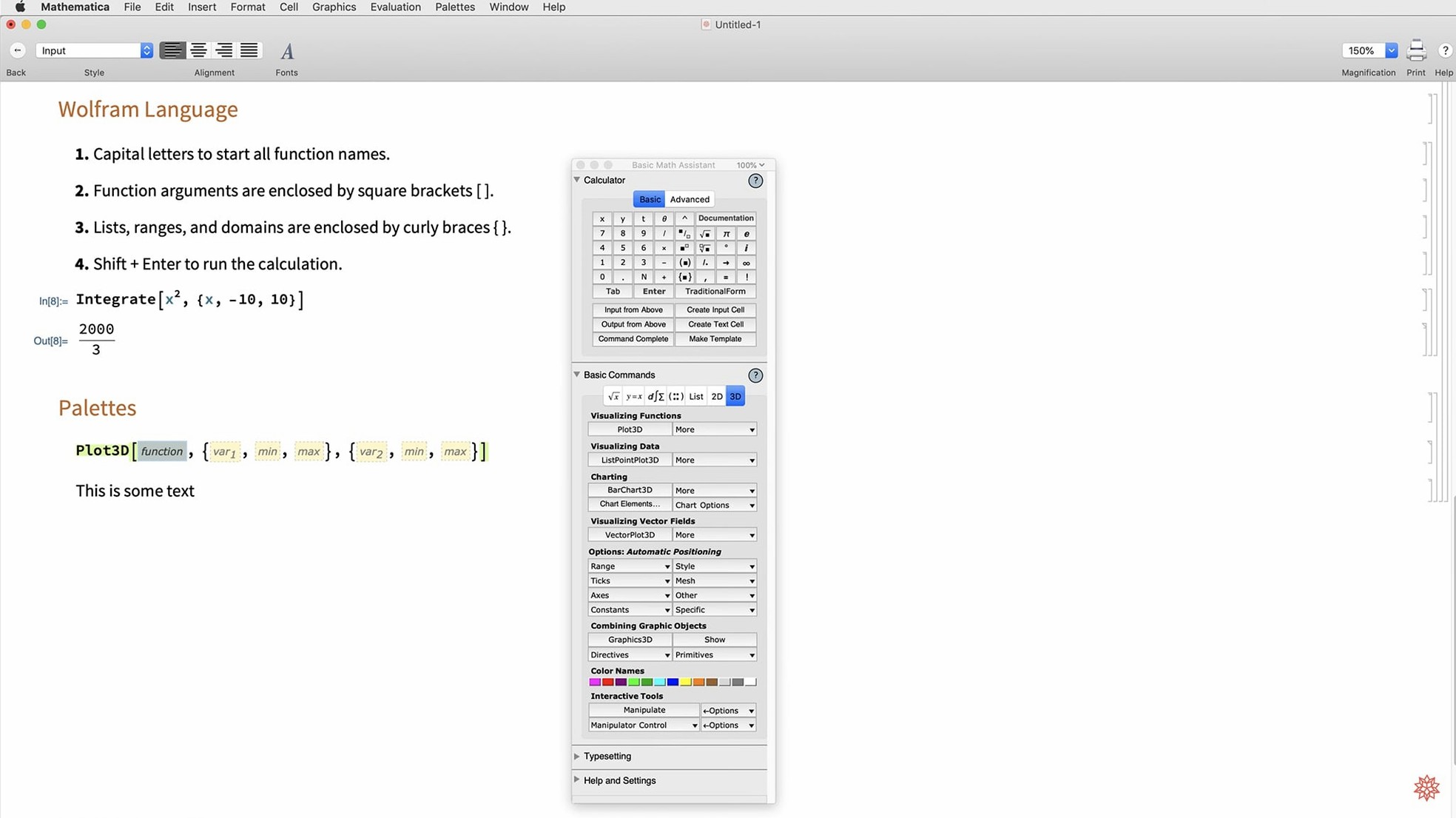 Wolfram Mathematica toolbar view 3