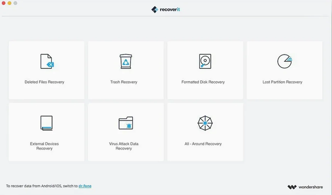 Wondershare Recoverit image 1 of 4 Wondershare Recoverit 14.0.20.6: wondershare recoverit mac