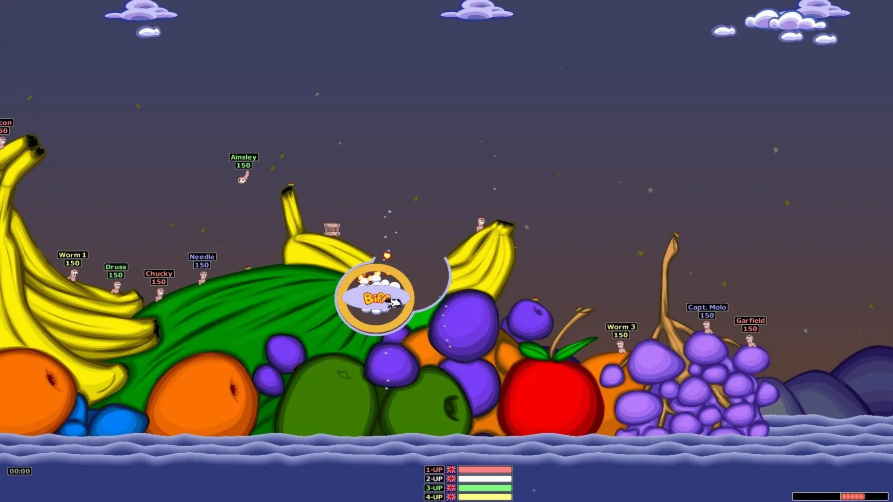 Worms Armageddon — tour 5 Worms Armageddon toolbar view 5