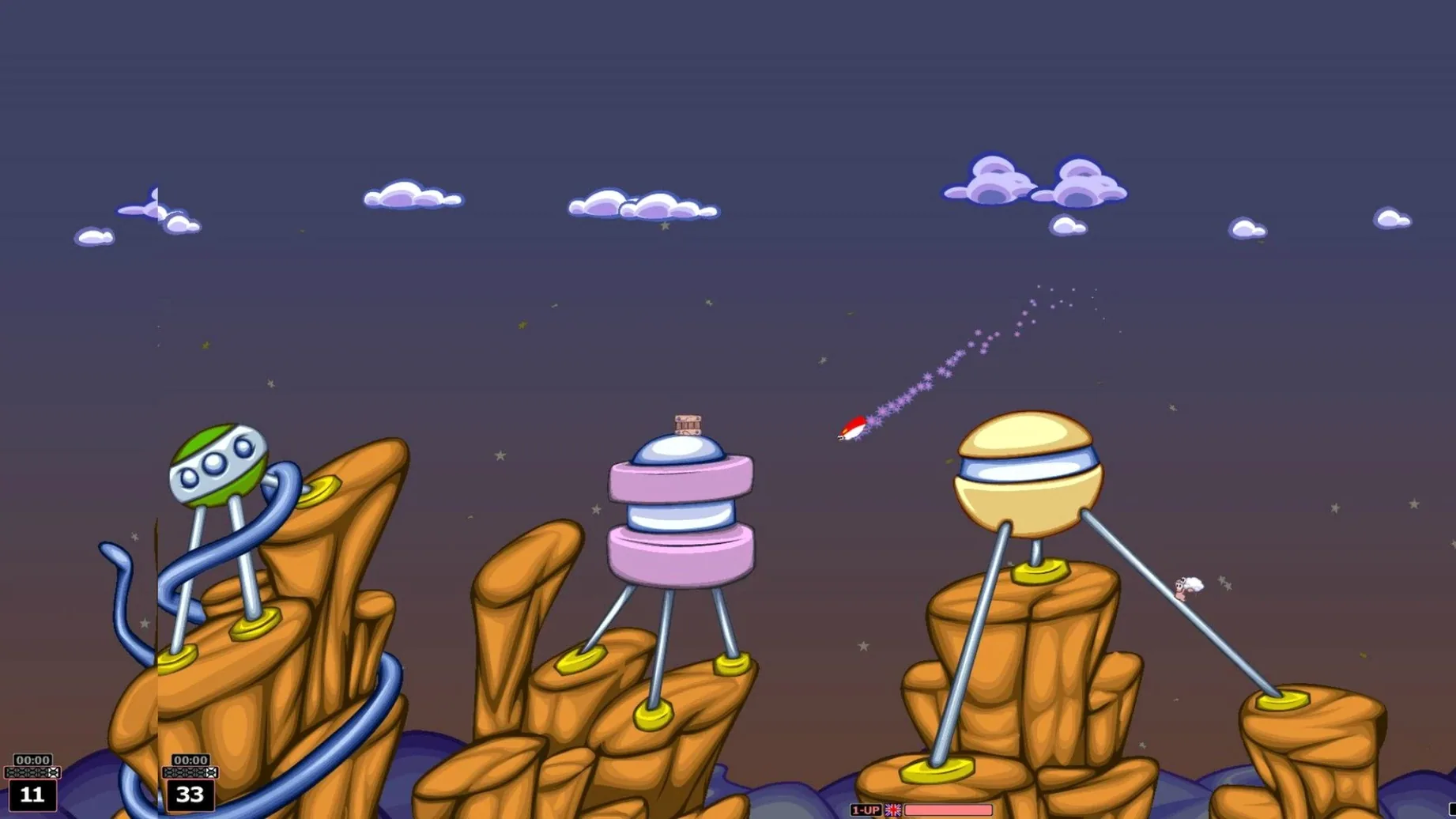 Worms Armageddon — tour 7 Worms Armageddon toolbar view 7